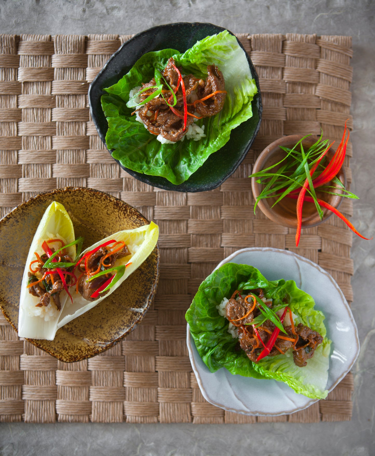 Modern Bulgogi with fresh lettuce