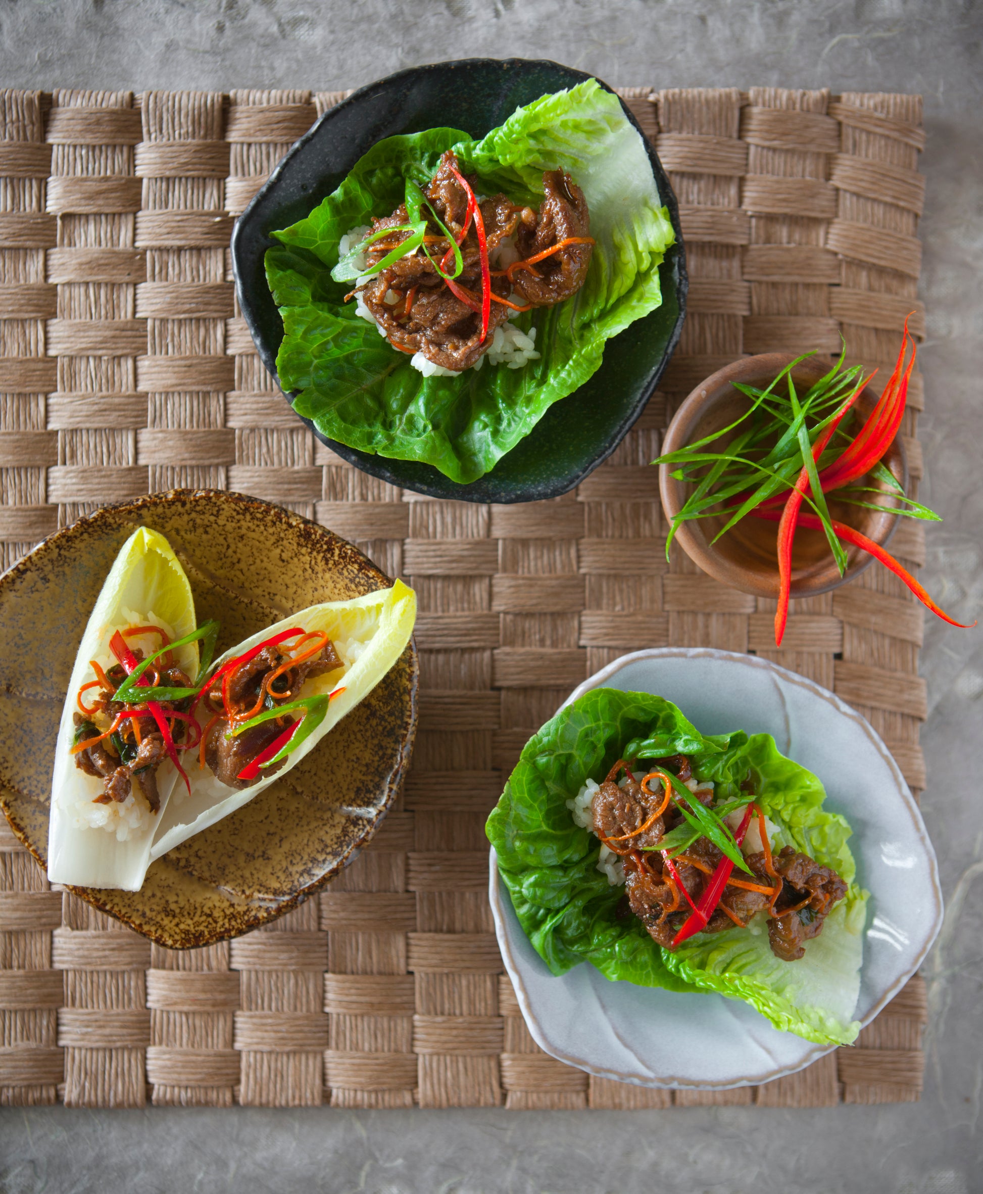 Modern Bulgogi with fresh lettuce
